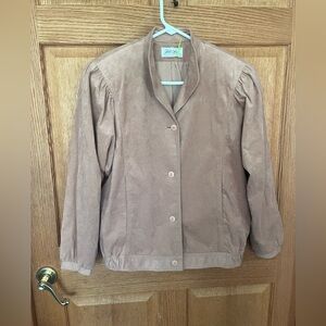Vintage Lilli Ann collections, facile brand fabric suede jacket